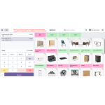 When the POS shop is opened, the selected default theme is automatically applied to the POS interface.