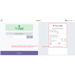 The selected receipt design is automatically applied and reflected in the POS receipt after completing an order.