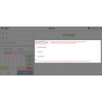 A Shipping button appears on the payment screen; clicking it opens a wizard to select a shipping method.