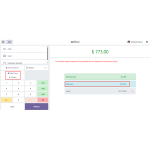 The selected shipping method and its charges are shown on the payment screen.