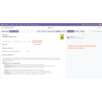 Sellers can configure the return and exchange settings from the Return & Exchange tab inside the product form.