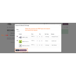 Customers can select the product, choose the request type (Refund or Exchange), add a reason, and submit the RMA request.