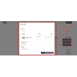 Customers can create an RMA request for a specific item by selecting the request type and providing a reason.