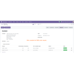 After completing the RMA process, the order status is updated to Replaced or Refunded in the product information section.