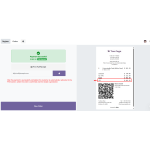 After successful payment, the POS order is confirmed and the receipt is generated.