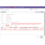 The POS order displays the selected UPI provider, transaction amount, and payment details after successful payment.