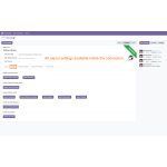 All export-related settings are available within the validated shop connection under the Export tab.