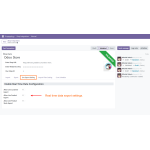 Configure real-time data export from Odoo to Prestashop using the Live Export settings tab.