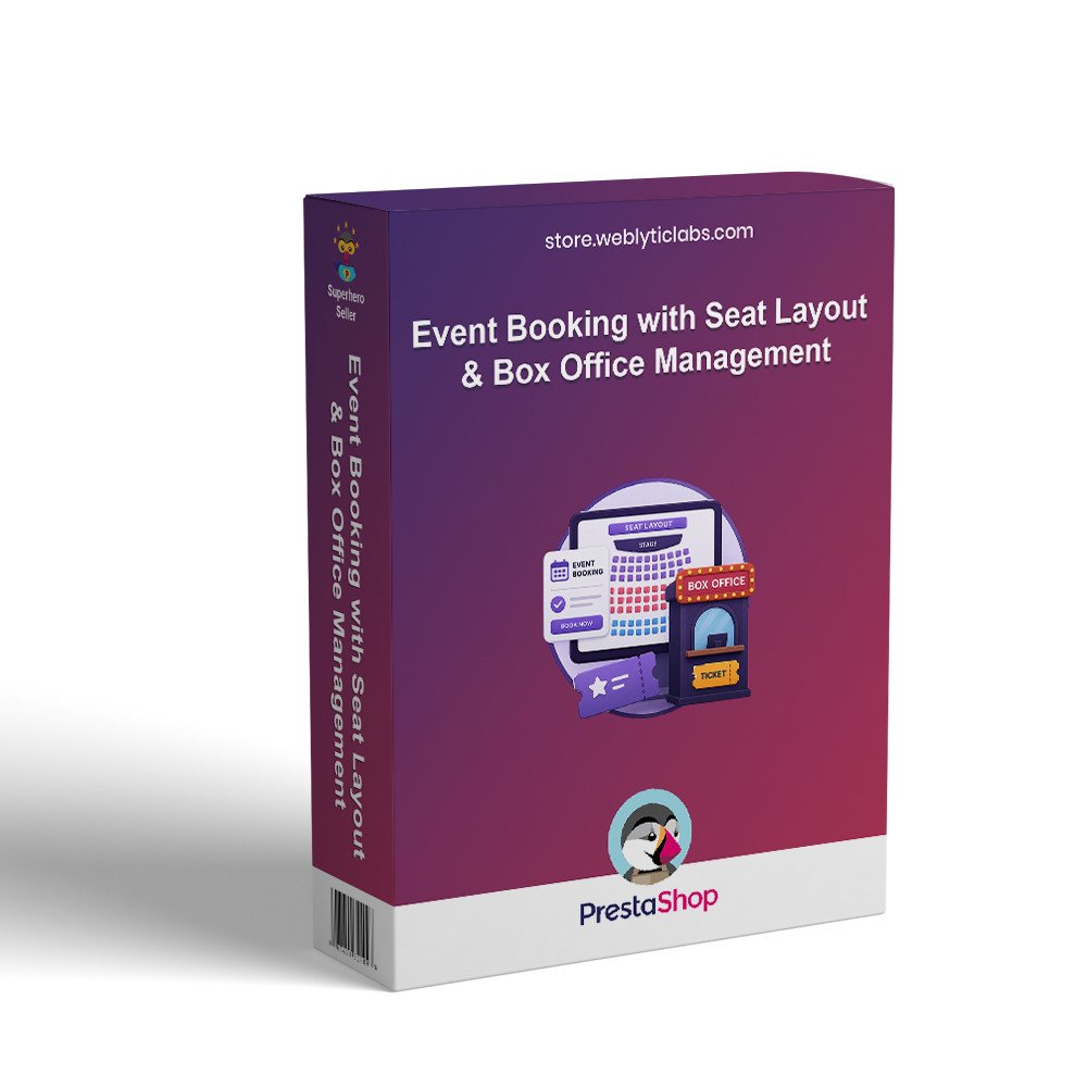 Prestashop Event Booking with Seat Layout & Box Office Management