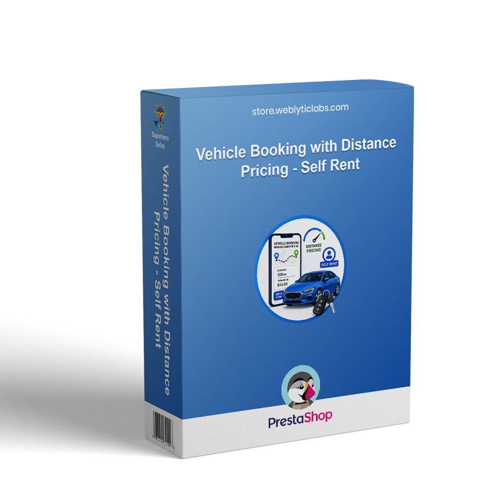 Prestashop Vehicle Booking with Distance Pricing - Self Rent