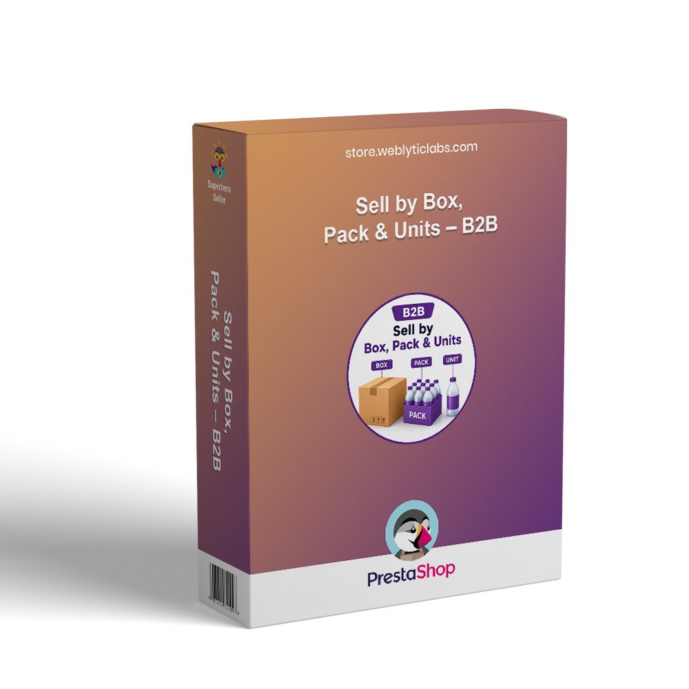 Prestashop Sell by Box, Pack & Units &ndash; B2B