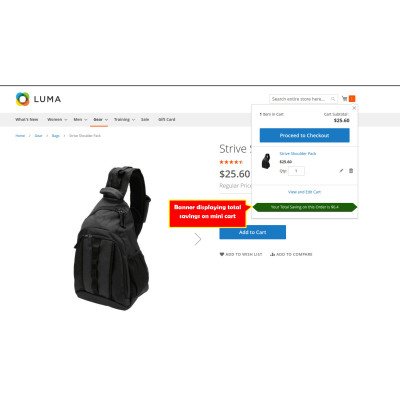 Maximize Sales with Total Savings Display for E-Commerce