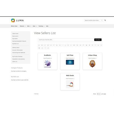 Enhance Your Magento 2 Marketplace with Seller Search List Add-On