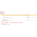 4. Upload image from local storage