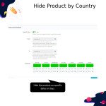 Hide Product by Country  Date & Time