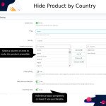 Hide Product by Country  Date & Time