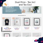 Dual display of Tax included and Tax excluded price