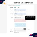 Email Domain - Restrict Registration & Group Switcher
