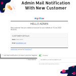 Admin Mail Notification With New Customer