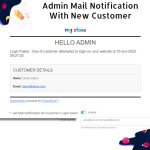 Admin Mail Notification With New Customer