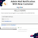 Admin Mail Notification With New Customer