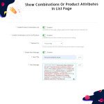 Show Combinations Or Product Attributes In List Page
