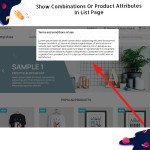 Show Combinations Or Product Attributes In List Page