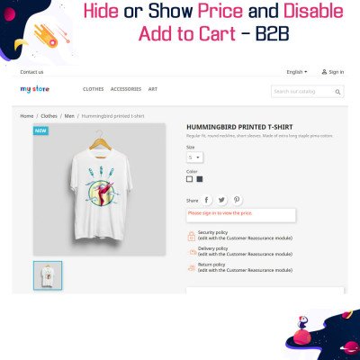 Hide or Show Price and Disable Add to Cart - B2B