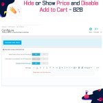 Hide or Show Price and Disable Add to Cart - B2B