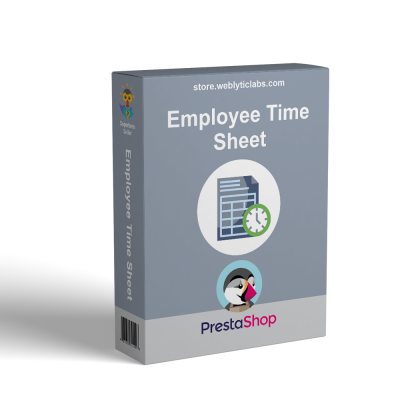 PrestaShop Employee Time Sheet Admin - Employee Action log