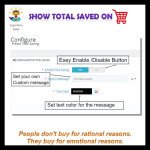 Show Total Saved On Cart