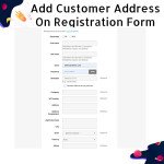 Add Customer Address On Registration Form