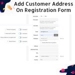 Add Customer Address On Registration Form