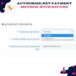 Authorize.net Payment Method with Refund