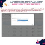 Authorize.net Payment Method with Refund