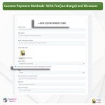 Custom Payment Method-With Fee(surcharge) and Discount