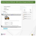 Custom Payment Method-With Fee(surcharge) and Discount