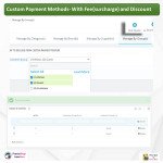 Custom Payment Method-With Fee(surcharge) and Discount