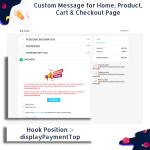 Product Info Custom Messages