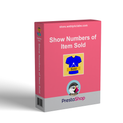 Prestashop Show Numbers of Item Sold Module