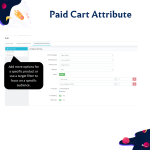 Paid Attributes in Cart