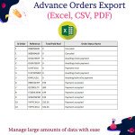 Efficient Order Data Export