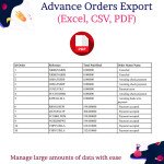 Customizable Order Export