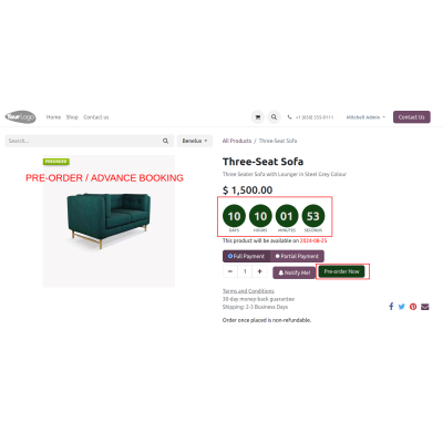 Website Pre-Order Pro Advance Booking