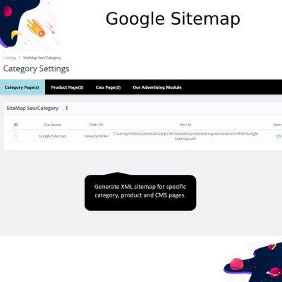 PrestaShop XML Sitemap Wizard Generate Google Sitemap – SEO