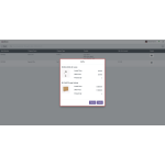 The gift popup displays a list of products along with detailed information about each item.