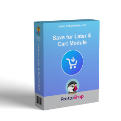 Prestashop Save For Later and Share Cart Module