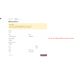 Quickly input your billing address to streamline your checkout process.