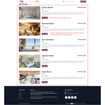 Discover room options with guest counts and nightly rates; click 'View More' for further information.