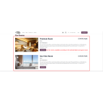 See the list of rooms that match your chosen dates and guest specifications.